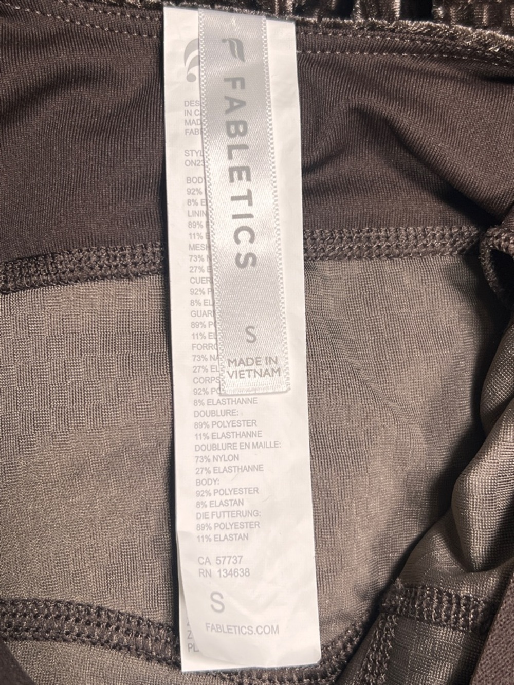 Fabletics Built-In Bra Tank 7/8 Jumpsuit, Size Small - Picture 10 of 12